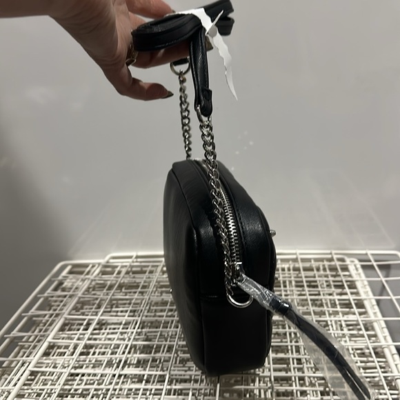 NWT Rebecca Minkoff Black stud top zip crossbody. - Picture 5 of 15